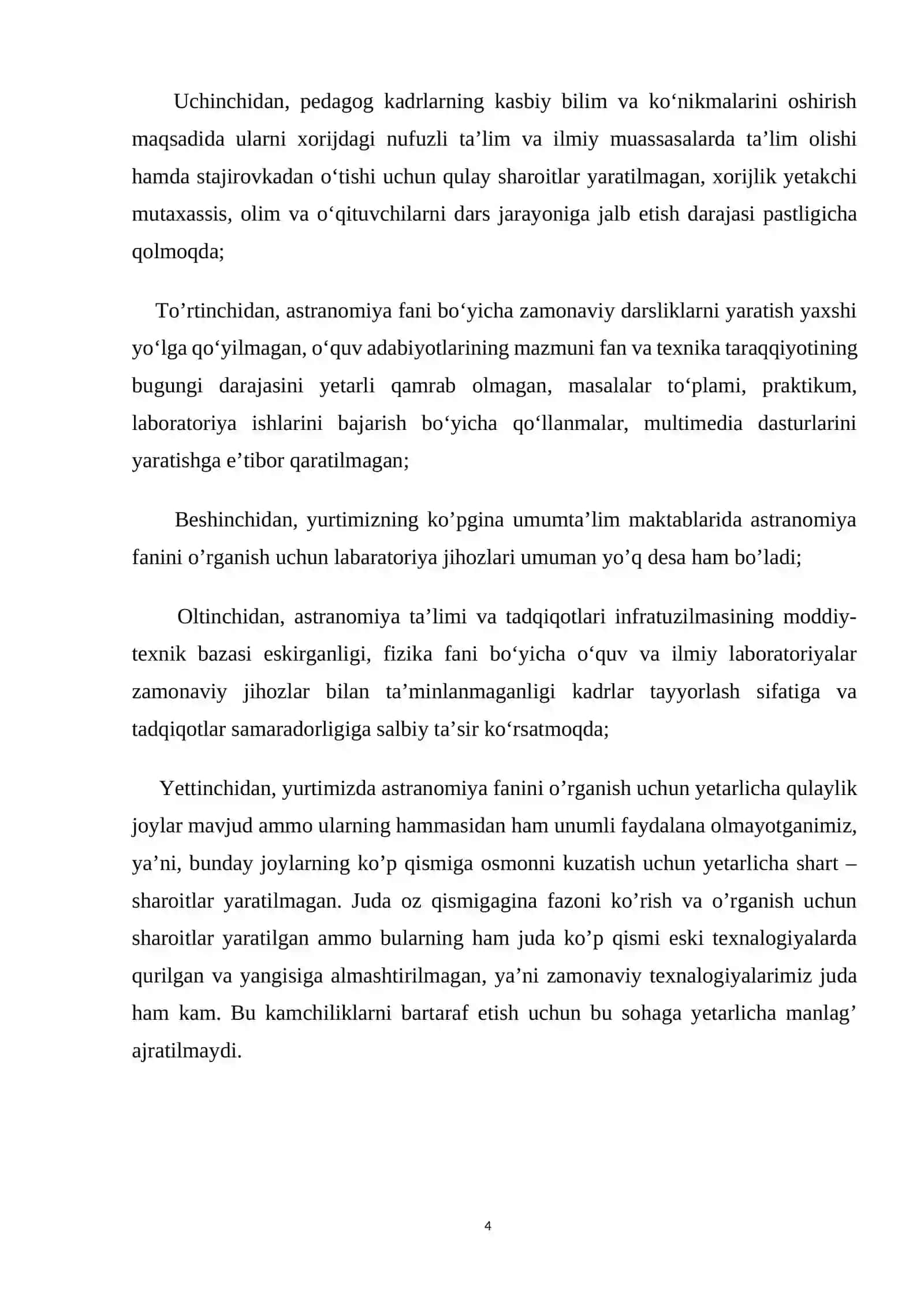 Astronomiya fanidan tayyorlangan kurs ishisi 4