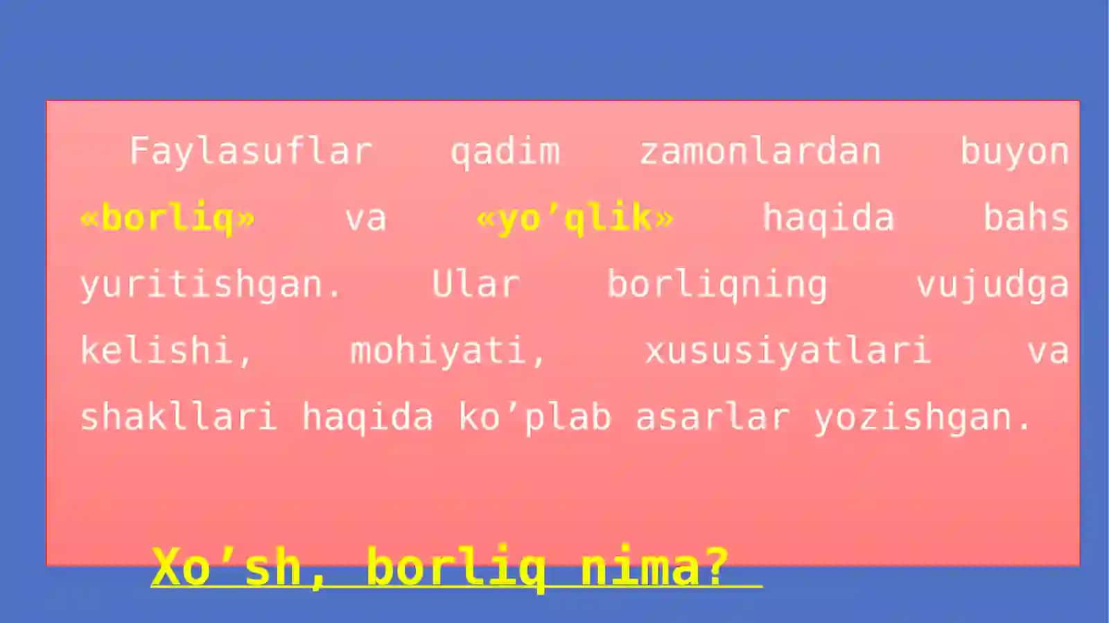 Ontologiya va Gnoseologiya 4