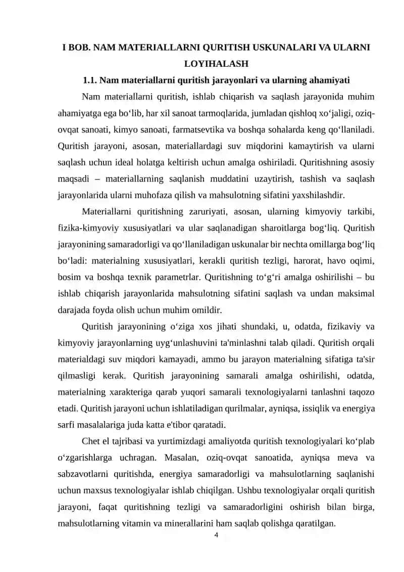 Nam materiallarni quritish 4