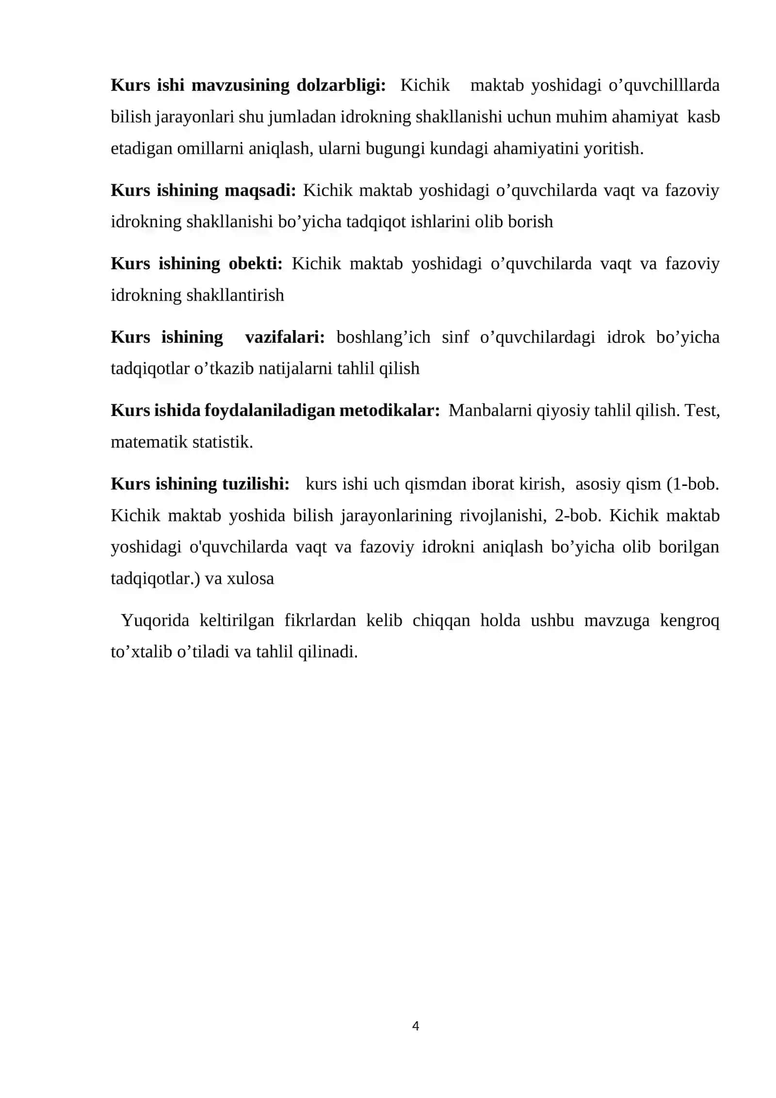 Kichik maktab yoshidagi o'quvchilarda vaqt va fazoviy idrokni shakllantirish 4