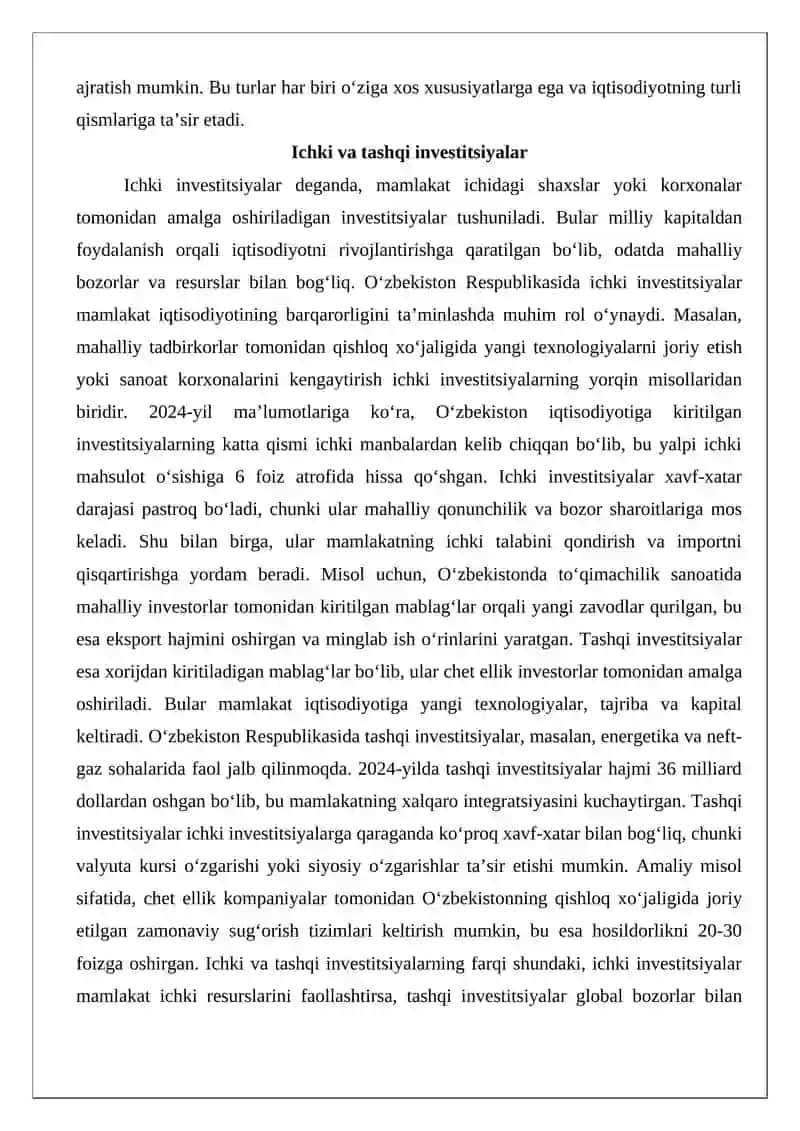 Investitsiya va tashqi iqtisodiy faoliyatni huquqiy tartibga solish 4