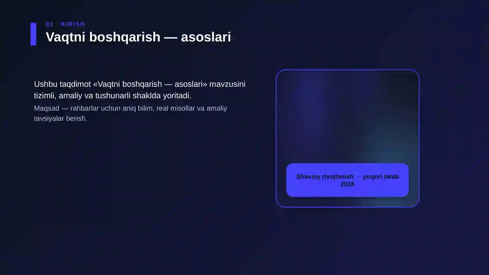 Vaqtni boshqarish — asoslari 4
