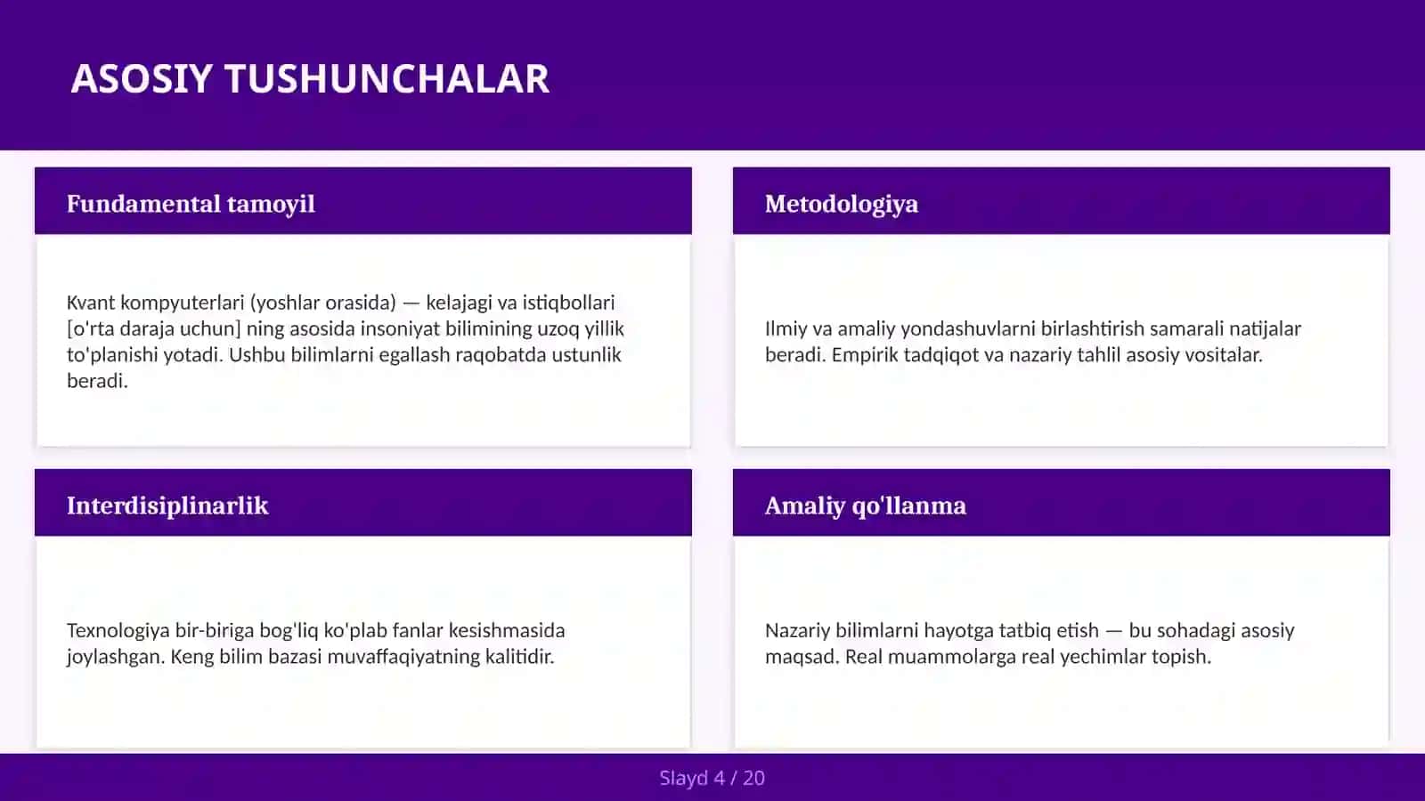 Kvant kompyuterlari (yoshlar orasida) — kelajagi va istiqbollari [o'rta daraja uchun] 4