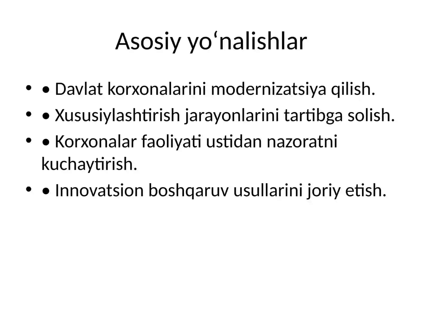 Davlatning mulkini boshqarish siyosati 4