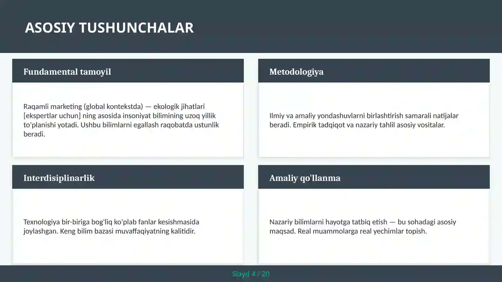 RAQAMLI MARKETING (GLOBAL KONTEKSTDA) — EKOLOGIK JIHATLARI [EKSPERTLAR UCHUN] 4