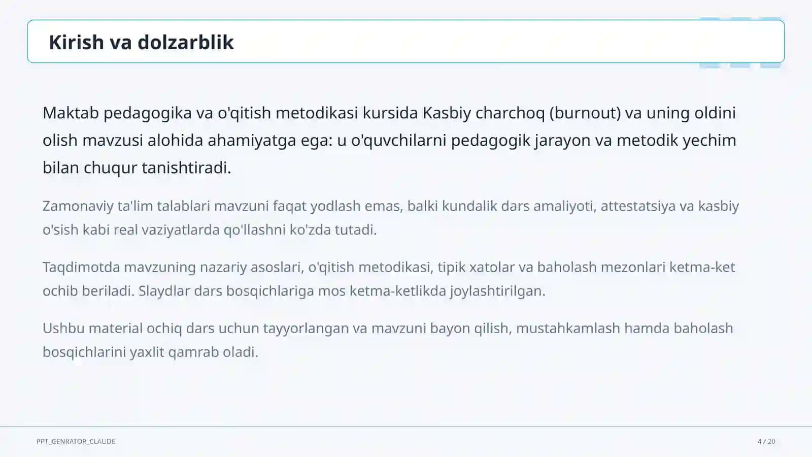 Kasbiy charchoq (burnout) va uning oldini olish 4