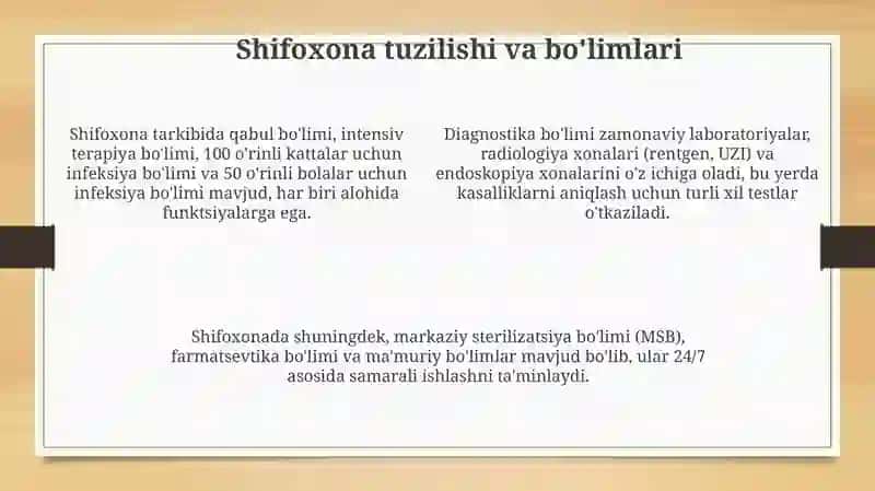 Tuman yuqumli kasalliklar shifoxonasi 4