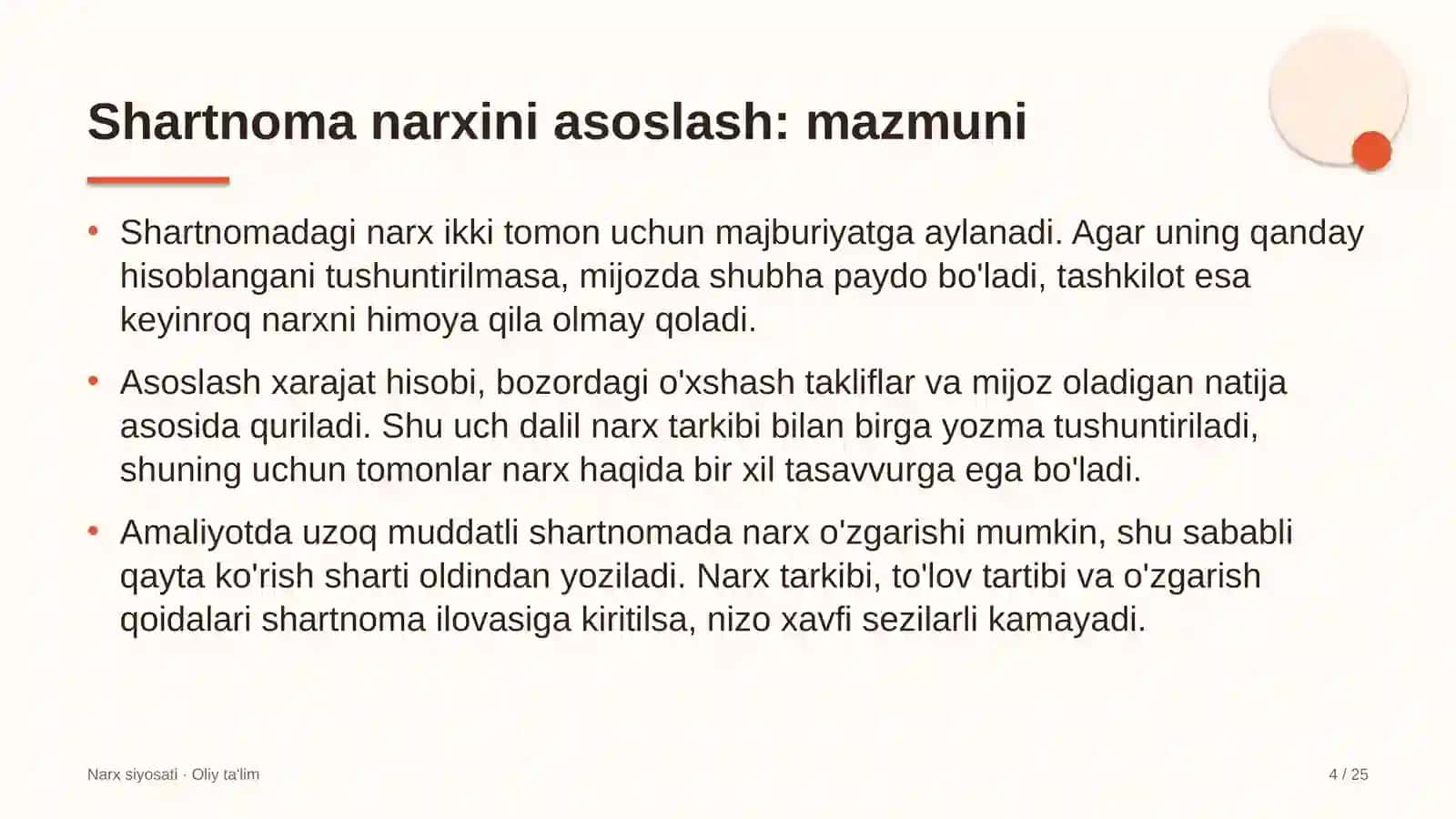 yuqori tezlikdagi temir yo'l qatnovida shartnoma narxini asoslash 1484 4