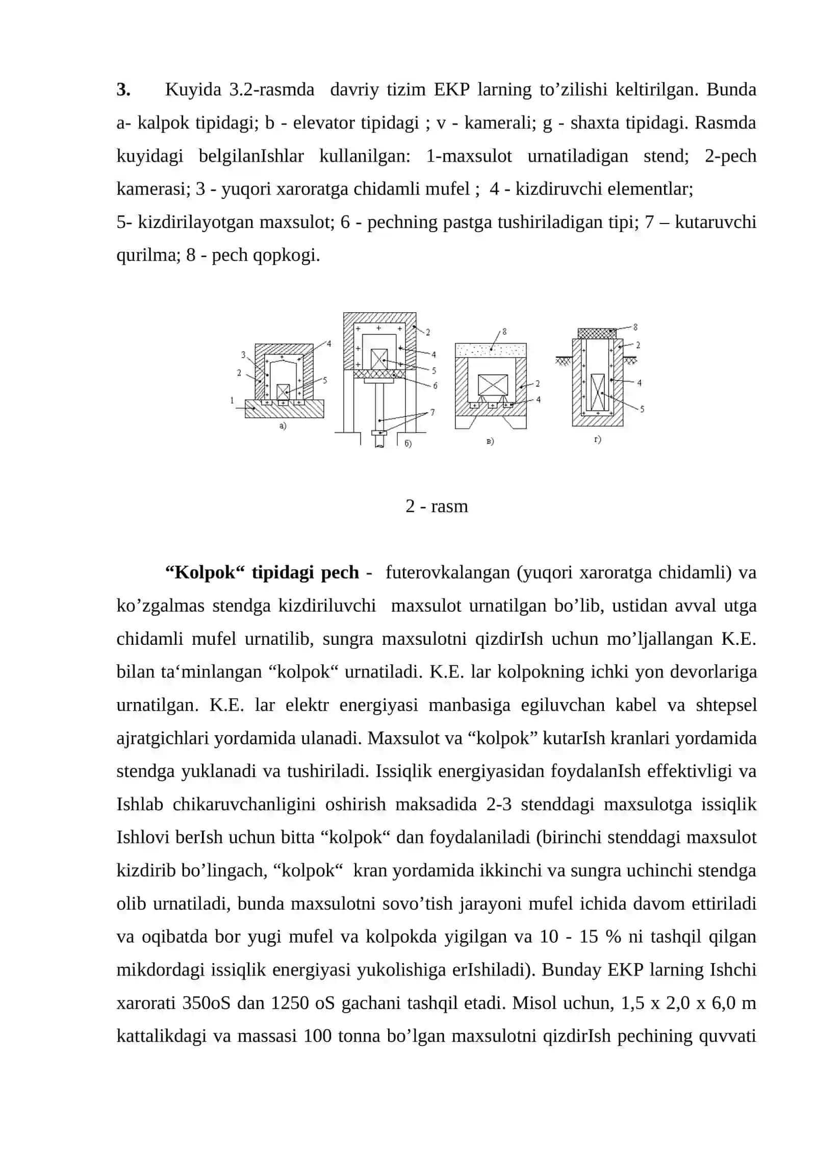 Elektr qarshilik iqizitish pechlari va qurilmalari 4