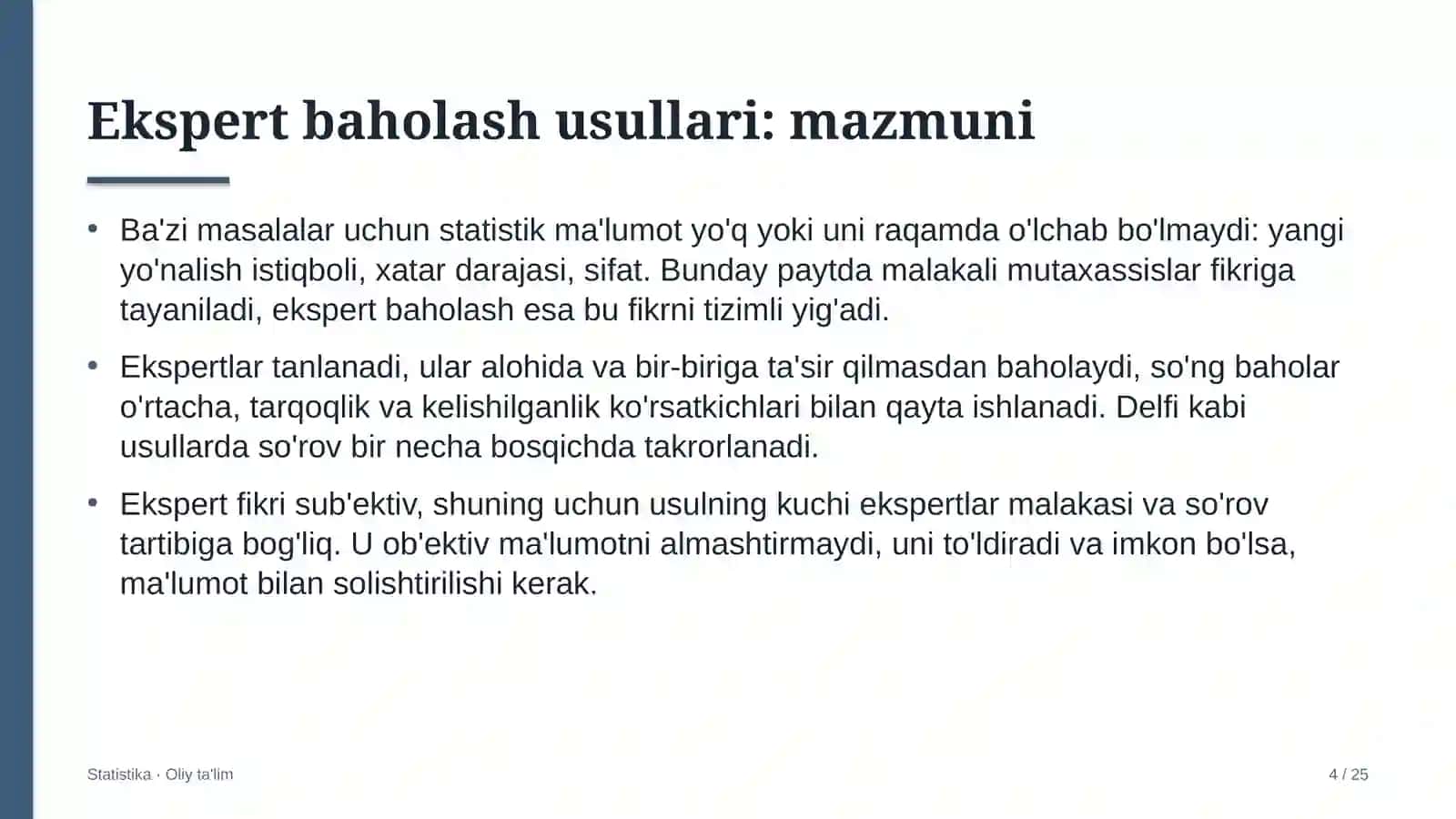 Buyumlar interneti sohasida ekspert baholash usullari 4