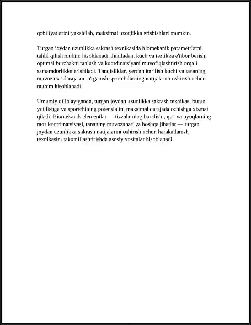TURGAN JOYDAN UZUNLIKKA SAKRASH TEXNIKASINI TAKOMILLASHTIRISH 4