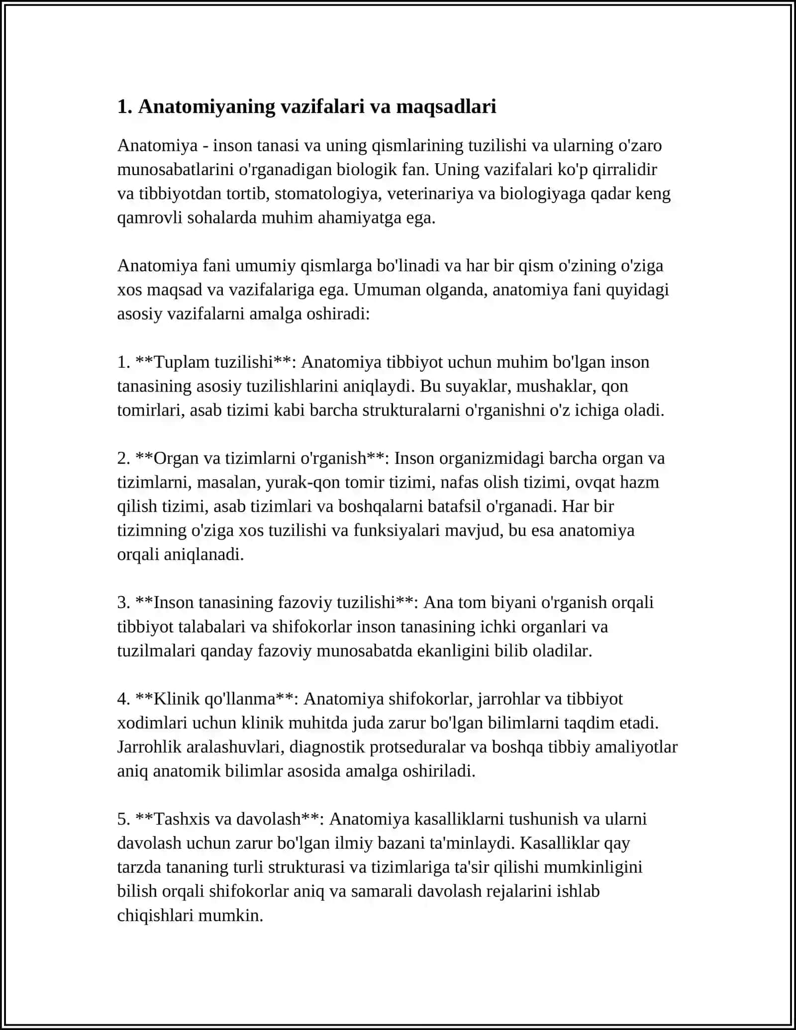 ANATOMIYA FANIGA KIRISH 4