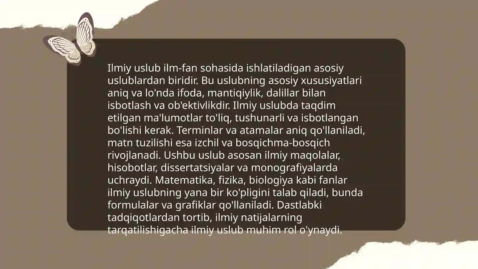 Ilmiy nutq texnikasi va ilmiy uslubga xos lisoniy xususiyatlar 4