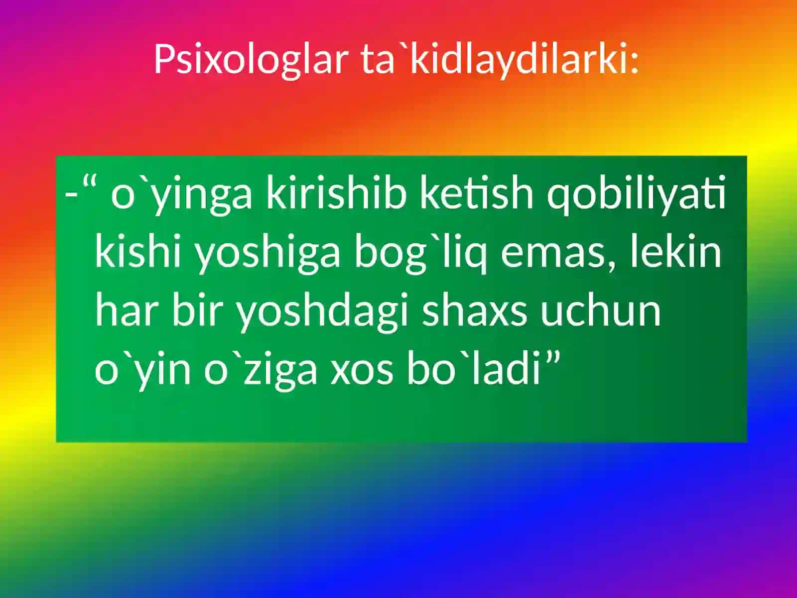 Kimyo darslarida didaktik o`yin texnologiyalaridan foydalanish 4