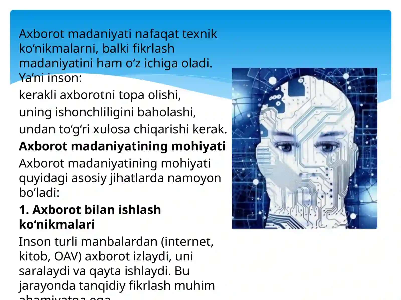 Markaziy Osiyoda axborot madaniyatining oʻrni 4
