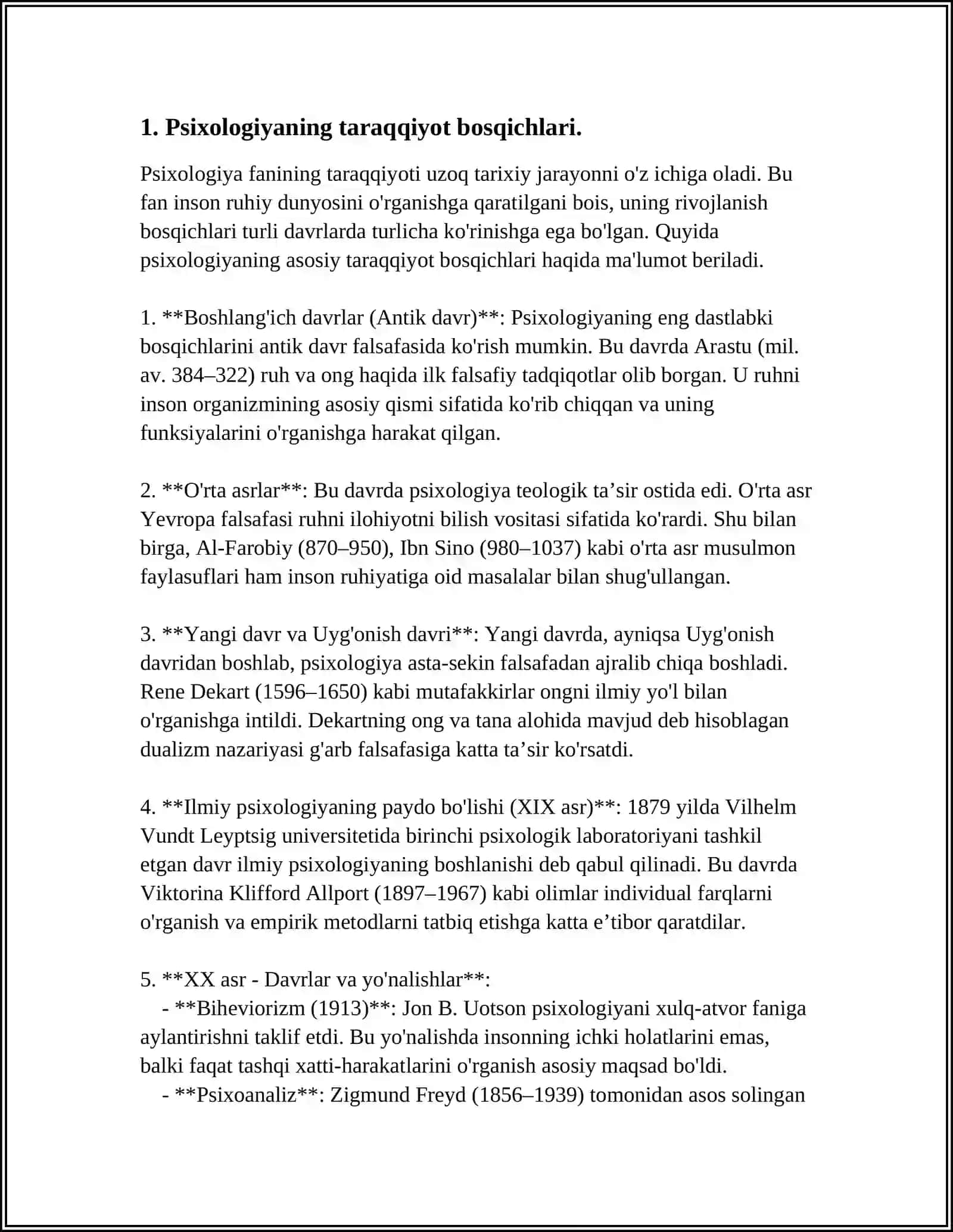 PSIXOLOGIYANING MUSTAQIL FAN SIFATIDA TARKIB TOPISHI DAVRIDAGI NAZARIY KURASHLAR 4