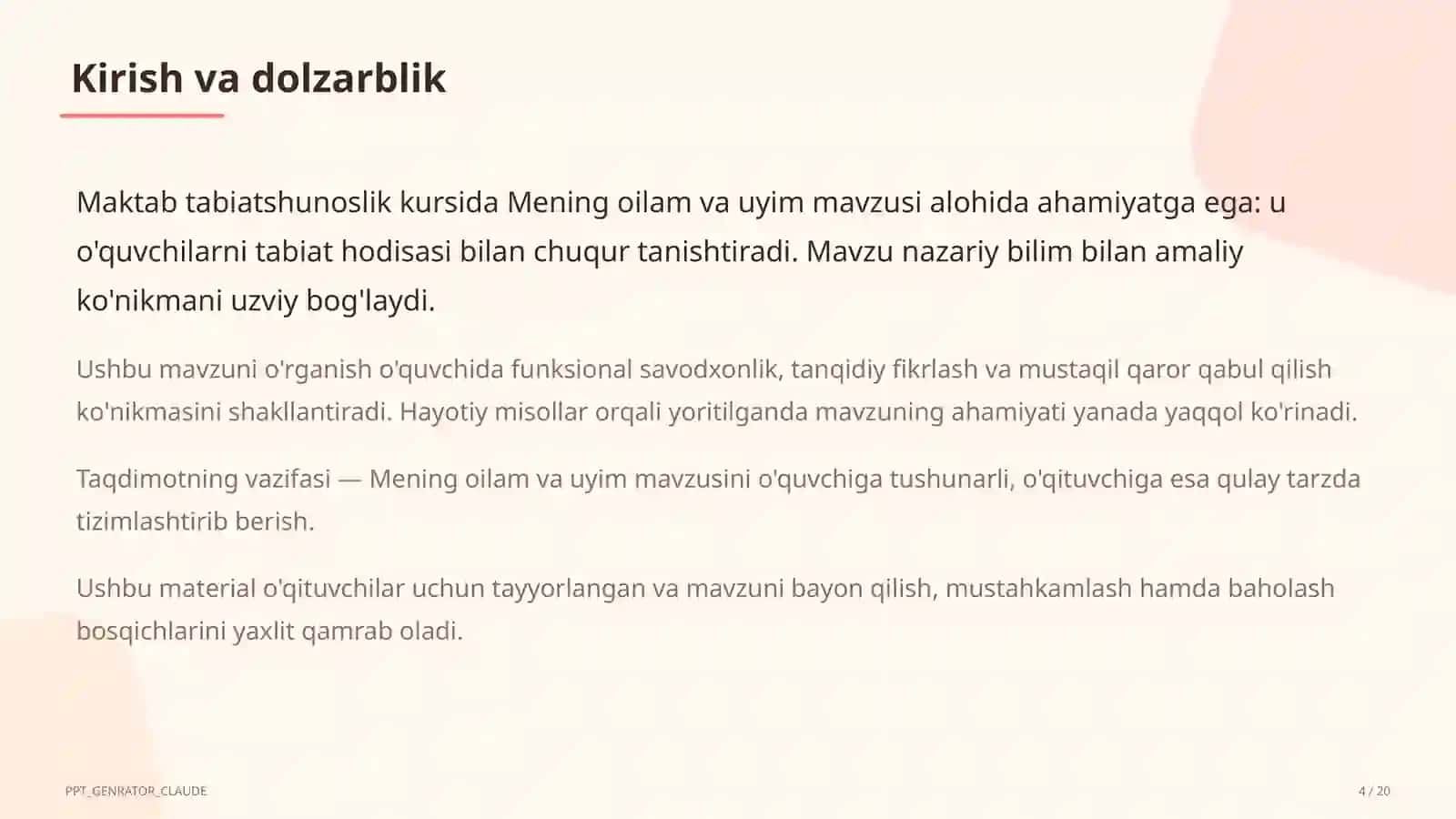 Mening oilam va uyim (1-sinf) 4