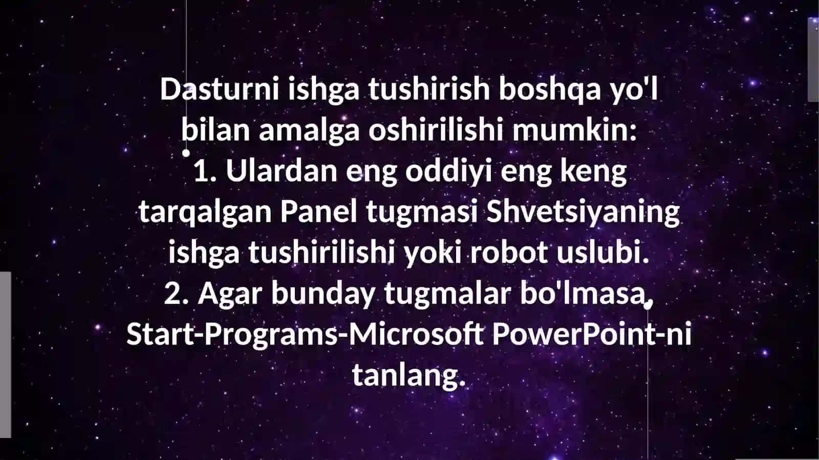 MS power point dasturida ishlash 4