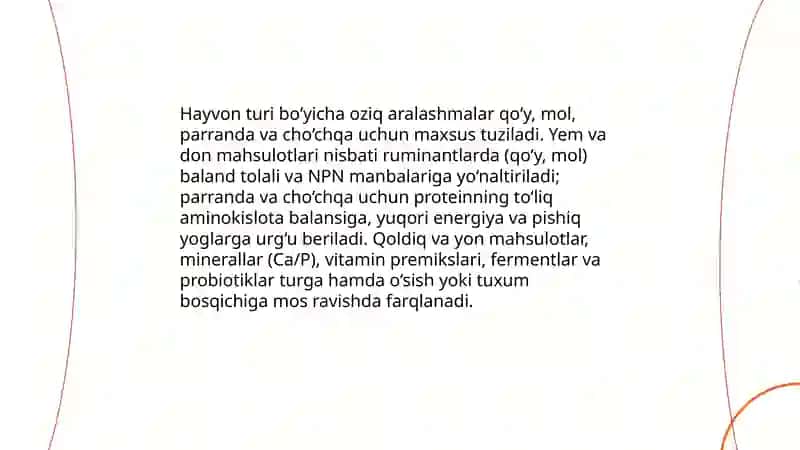 Oziq aralashmalarinig turlari va ularning ozaro farqi 4