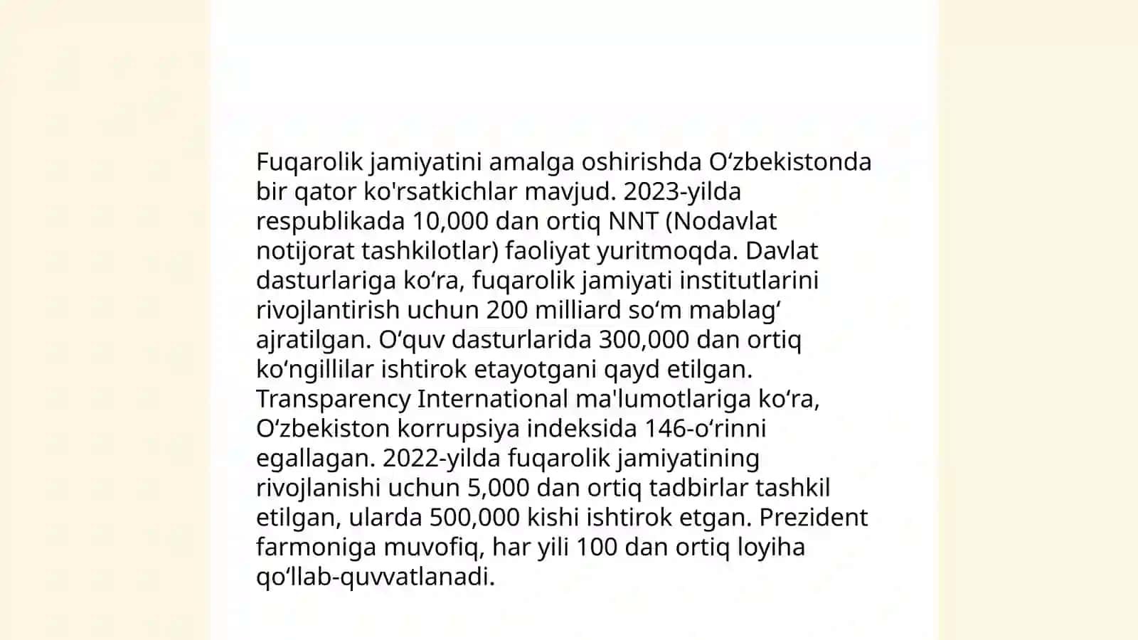 ОʻZBЕKISTОNDА DЕMОKRАTIK, FUQАRОLIK JАMIYАTI АSОSLАRINING SHАKLLАNISHI, АMАLGА ОSHIRILGАN SIYОSIY ISLОHОTLАR 4