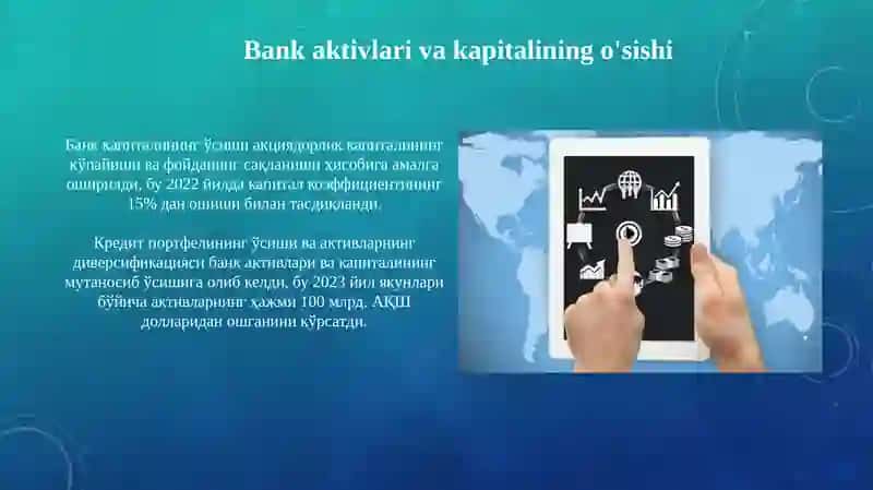 O'zbekiston Respublikasi bank tizimini rivojlantirish ko’rsatkichlari 4