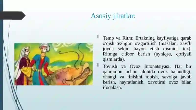 Hikoya va ertaklarni ifodali o‘qishning o‘ziga xos jihatlari 4