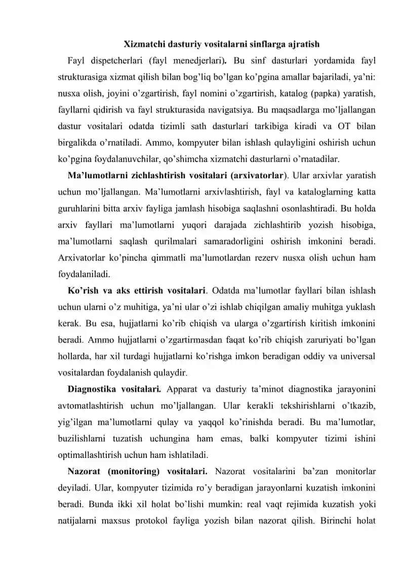 Dasturiy ta'minot tizimi 4