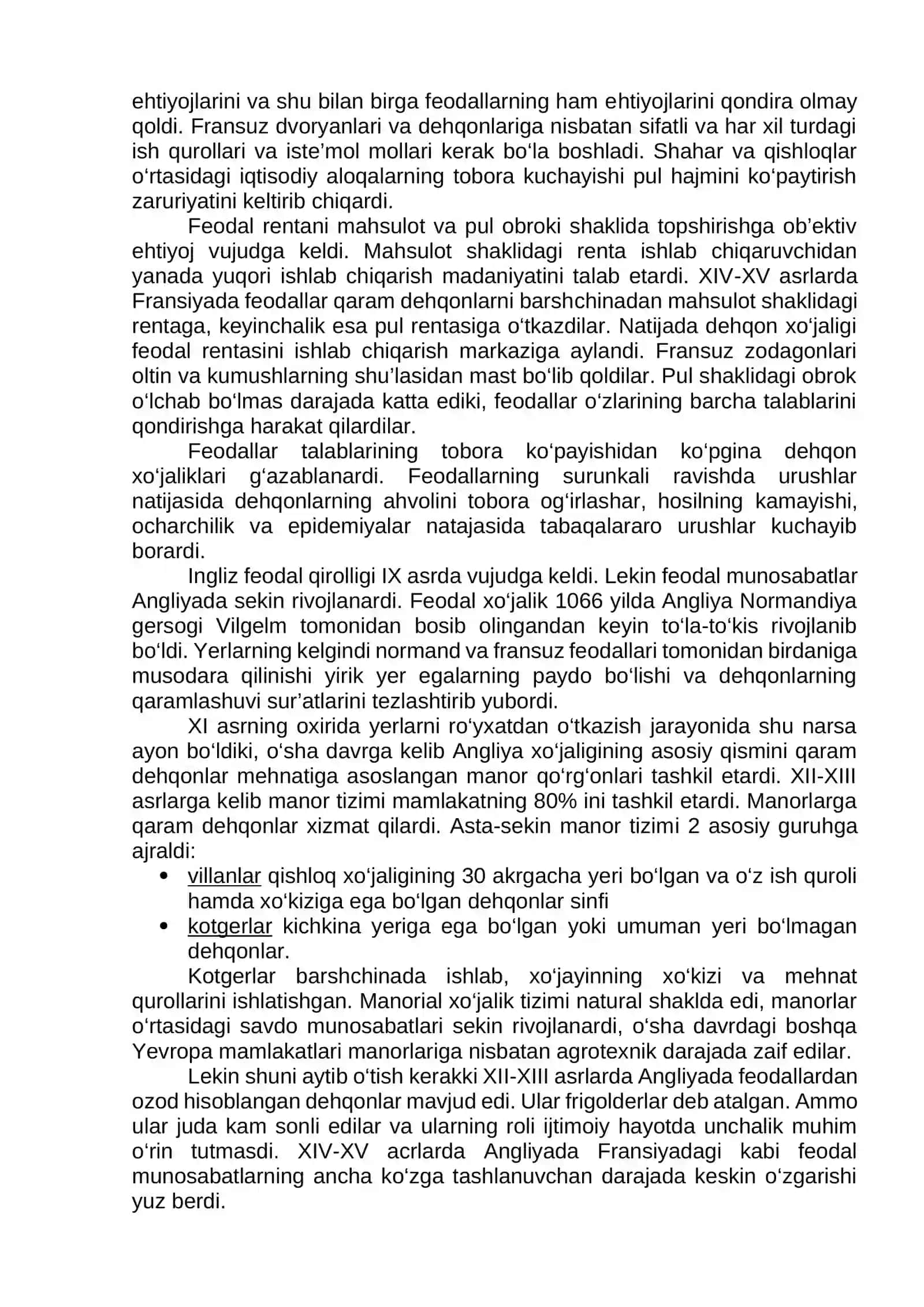 O‘RTA ASRLARDA YEVROPANING IQTISODIY RIVOJLANISHI 4