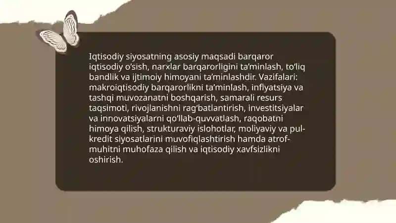 Iqtisodiy siyosatning predmeti va vazifalari 4