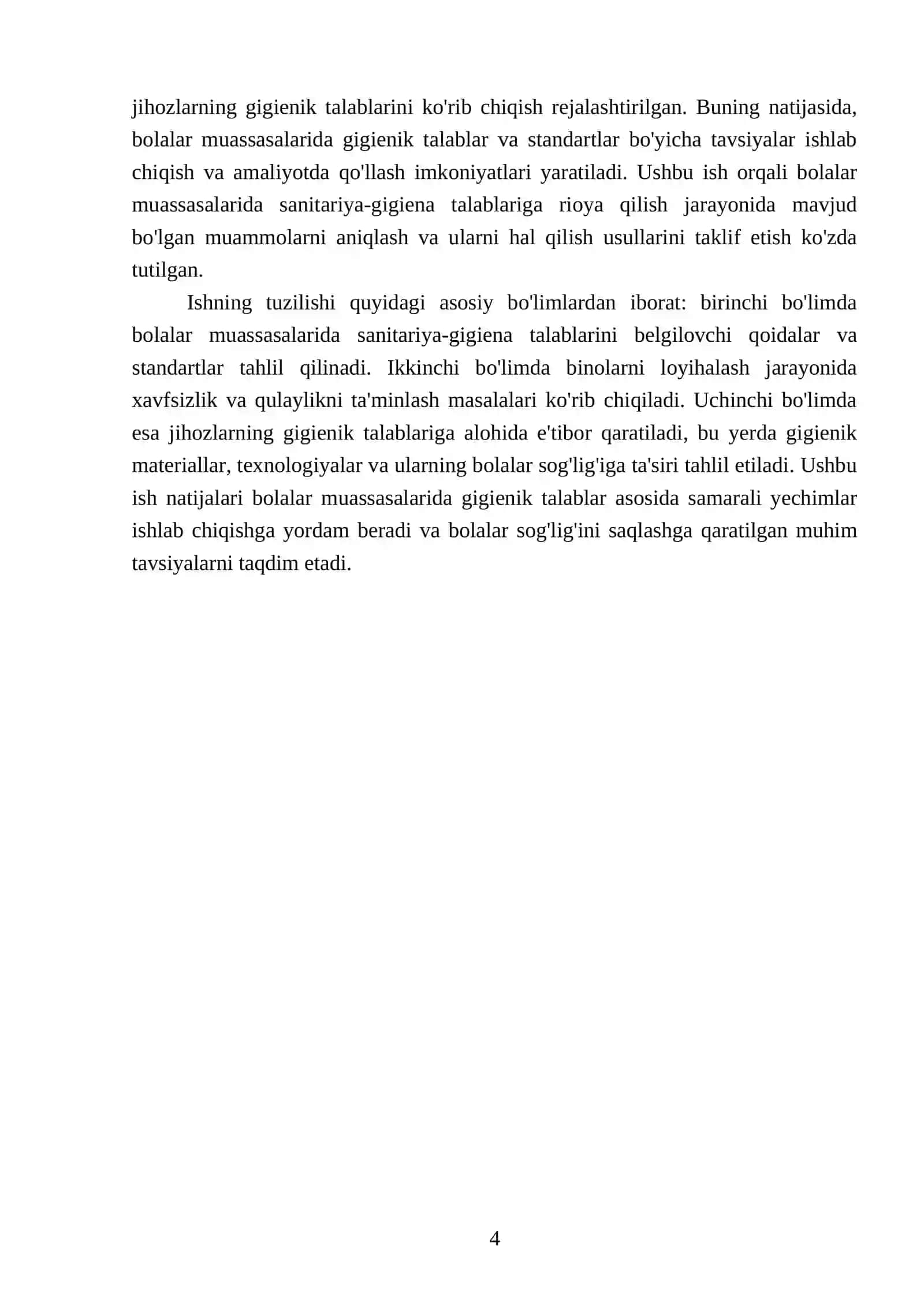 Bolalar muassasalarini loyihalashtirish qurish va jihozlariga bo'lgan gigenik talablar 4