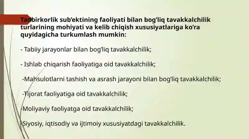 O'zgaruvchan ishbilarmonlik muhitida tavakkal qilish va foyda olish 4
