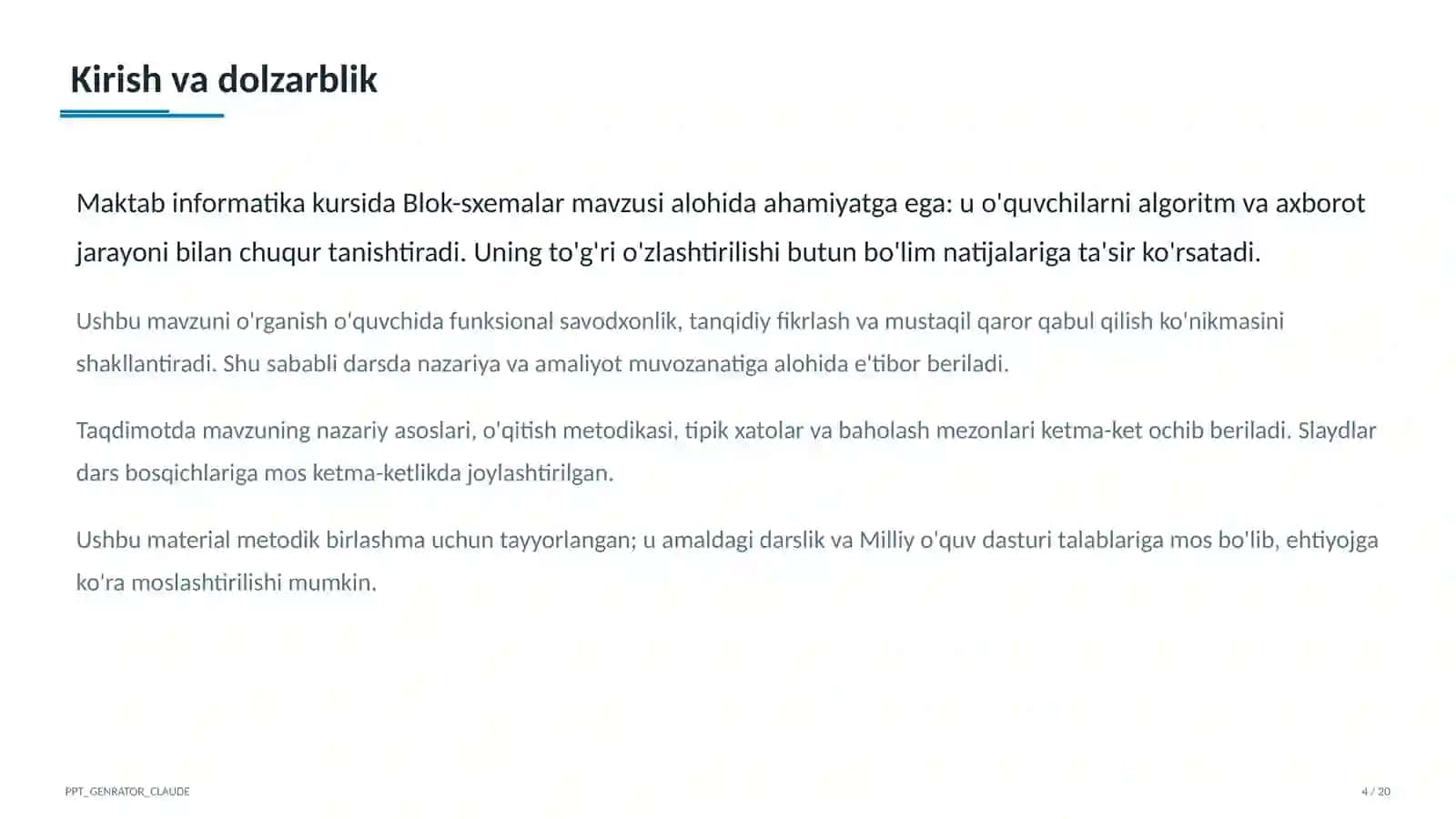 Blok-sxemalar (8-sinf) 4