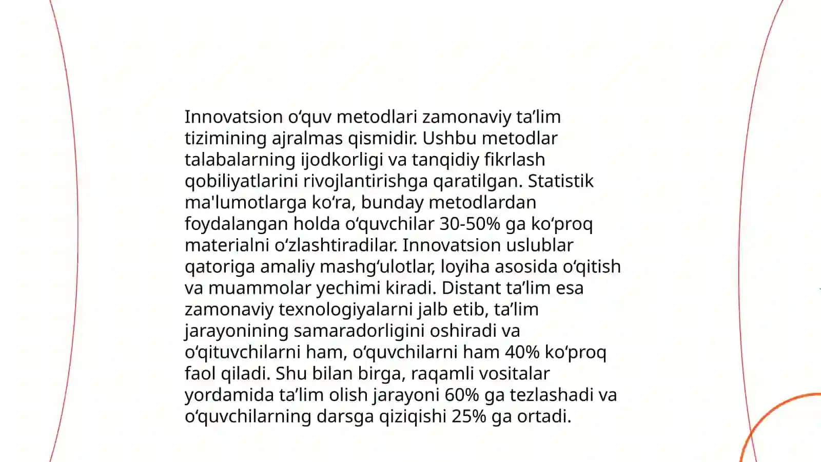 Ta'lim olish jarayonini samarali tashkil etish 4