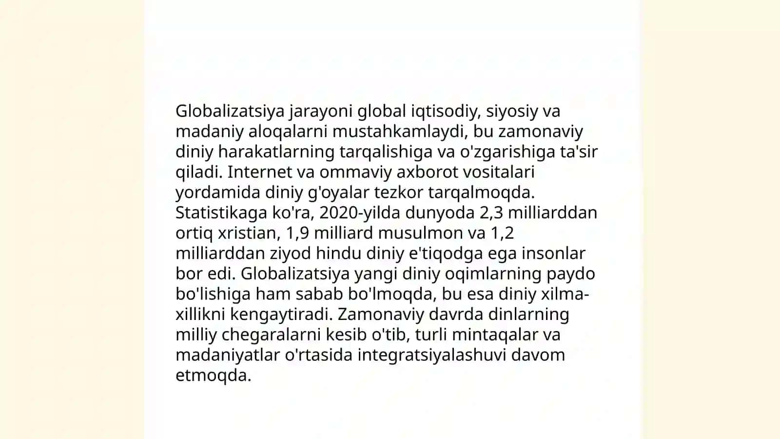 Zamonaviy diniy xarakatlar va sektorlar 4