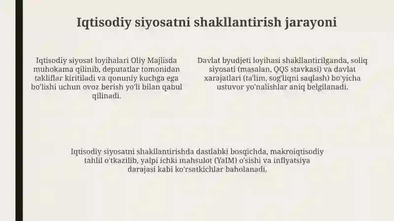 Davlat iqtisodiyoti: asosiy tushunchalar va tendentsiyalar 4