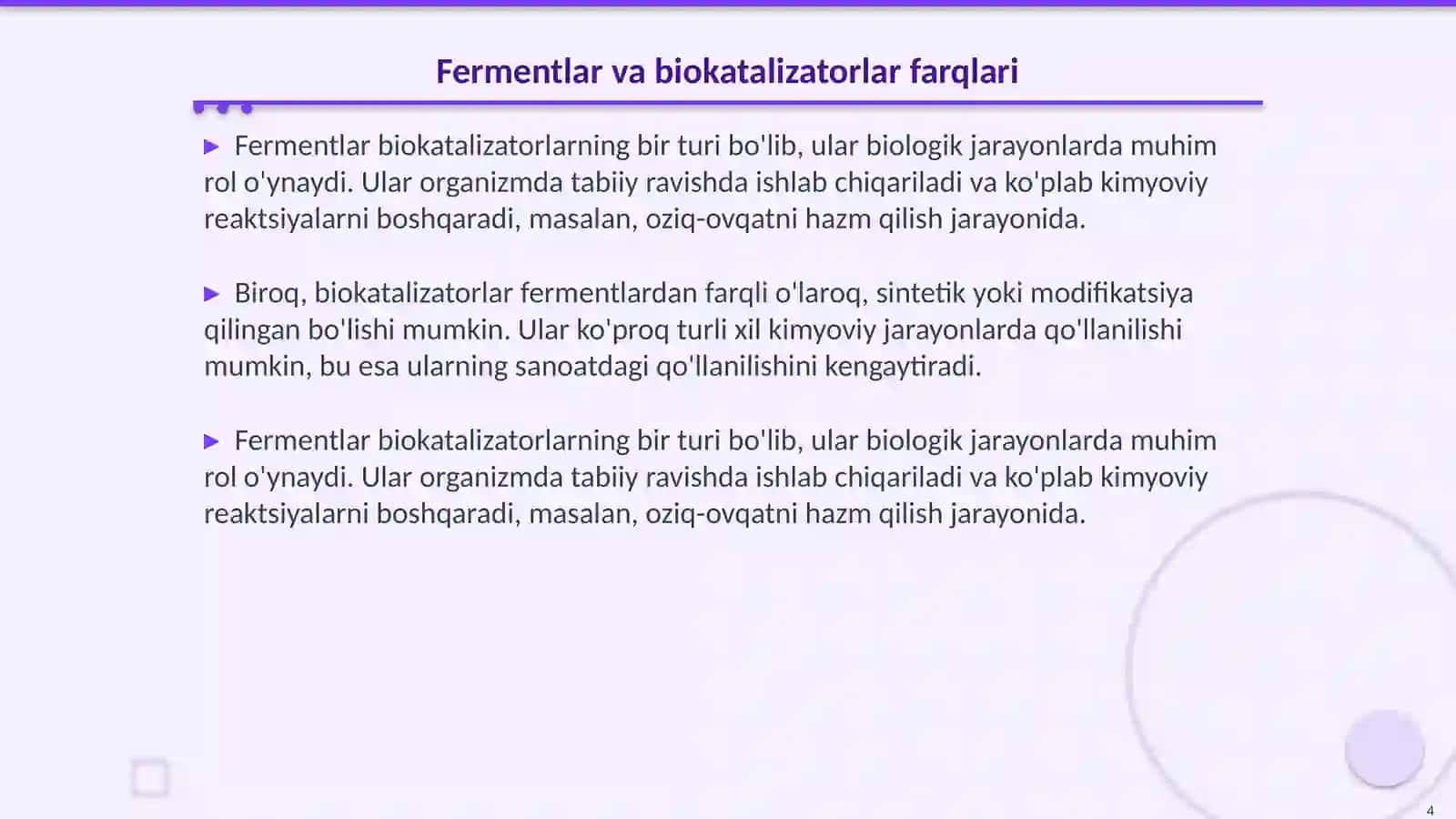 Biokatalizatorlarning ta' sir mexanizmi 4