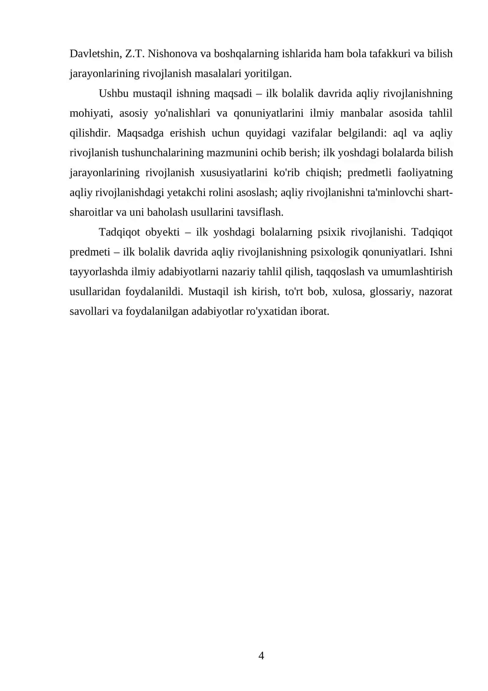 Ilk bolalik davrida aqliy rivojlanish 4