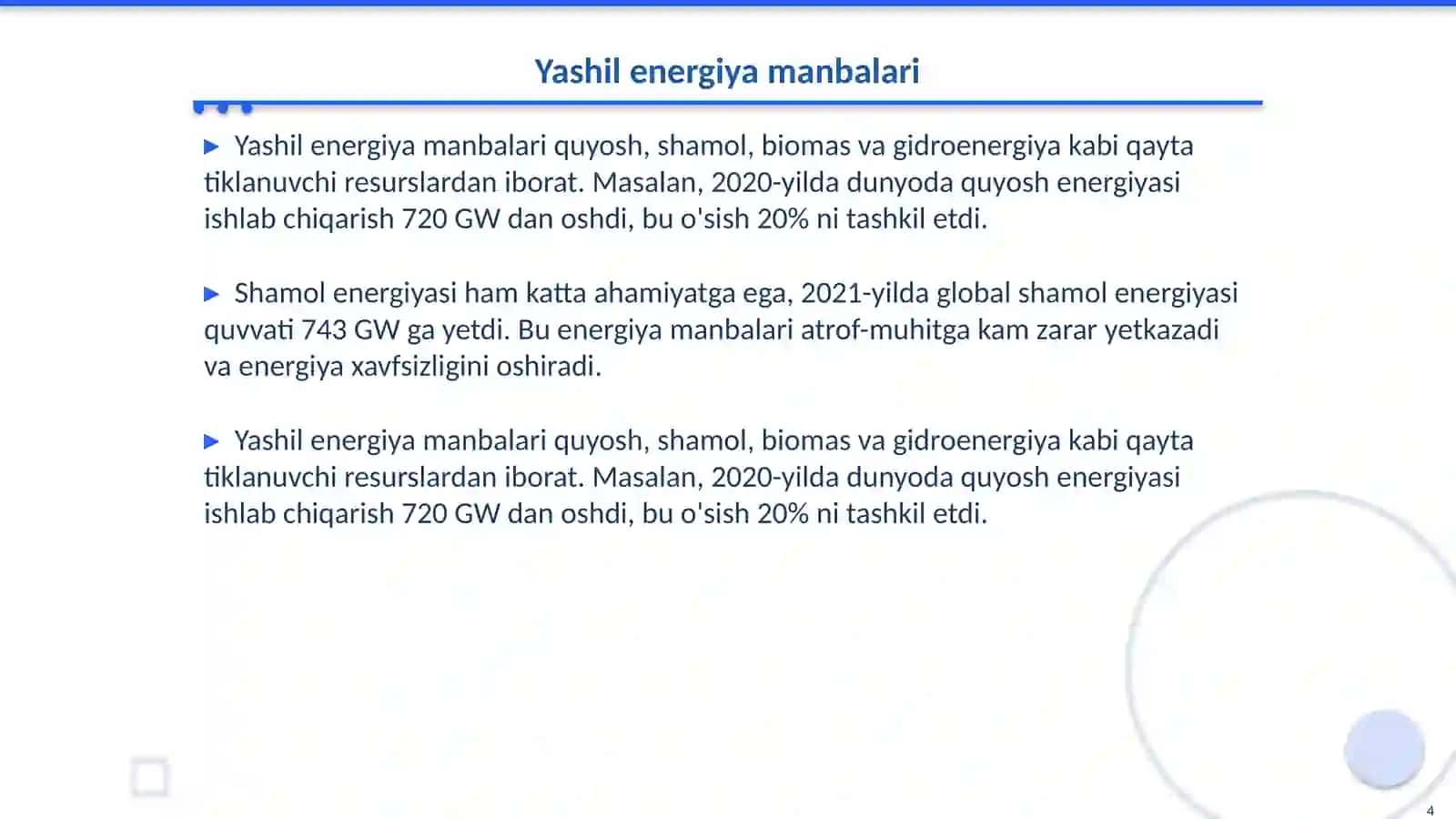 Yashil energetika 4