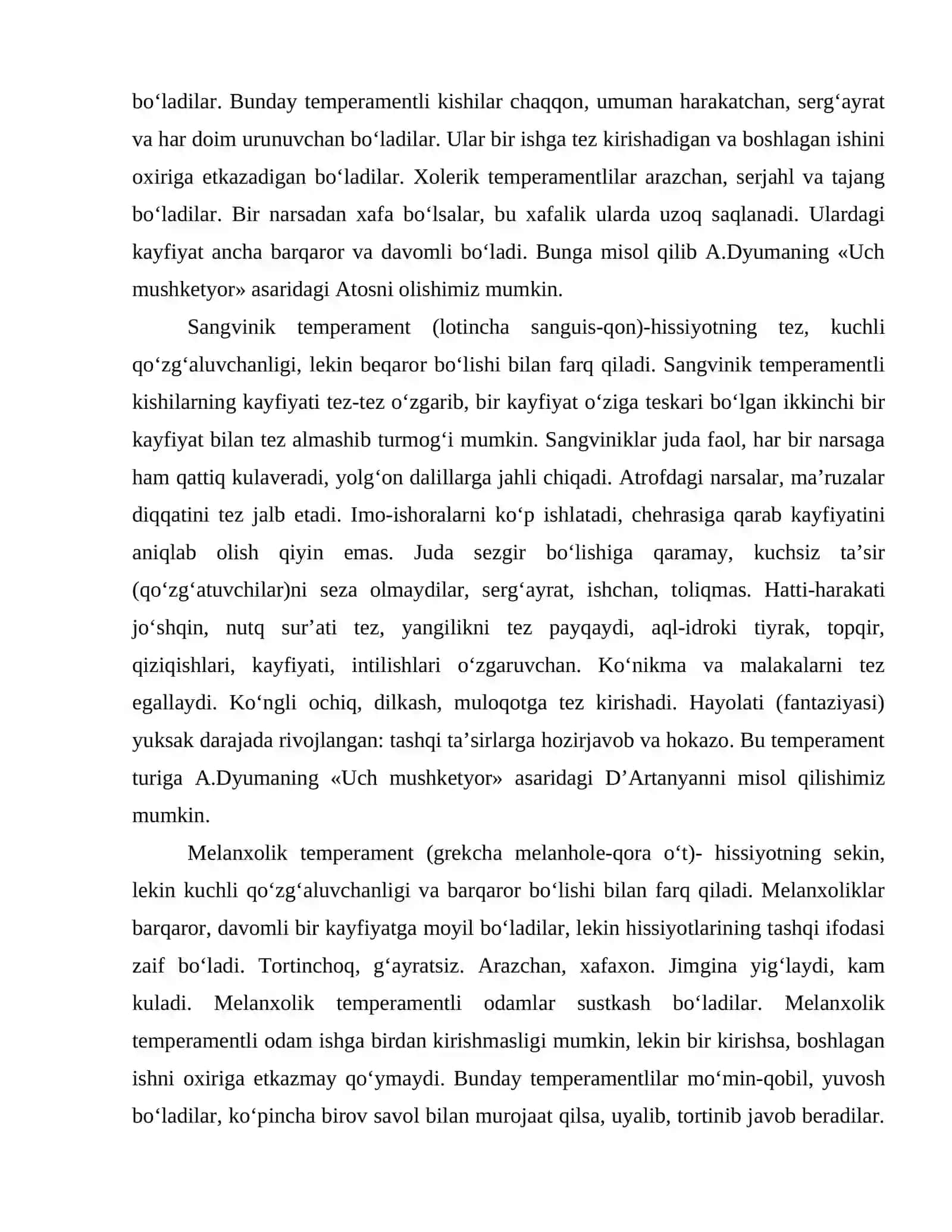 Temperament va kasbni egallash masalalari 4