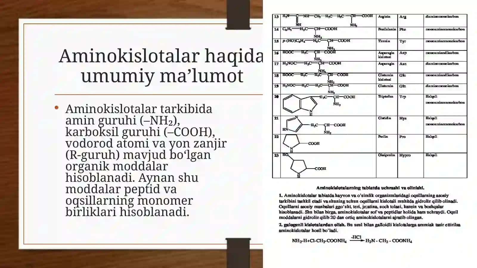 Peptidlarning hosil bo‘lishi va kimyoviy tabiati 4