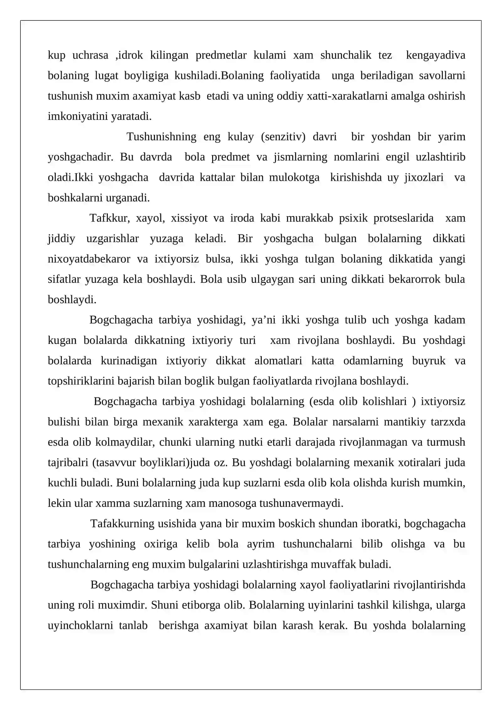 Ilk bolalik davrida psixik usish 4