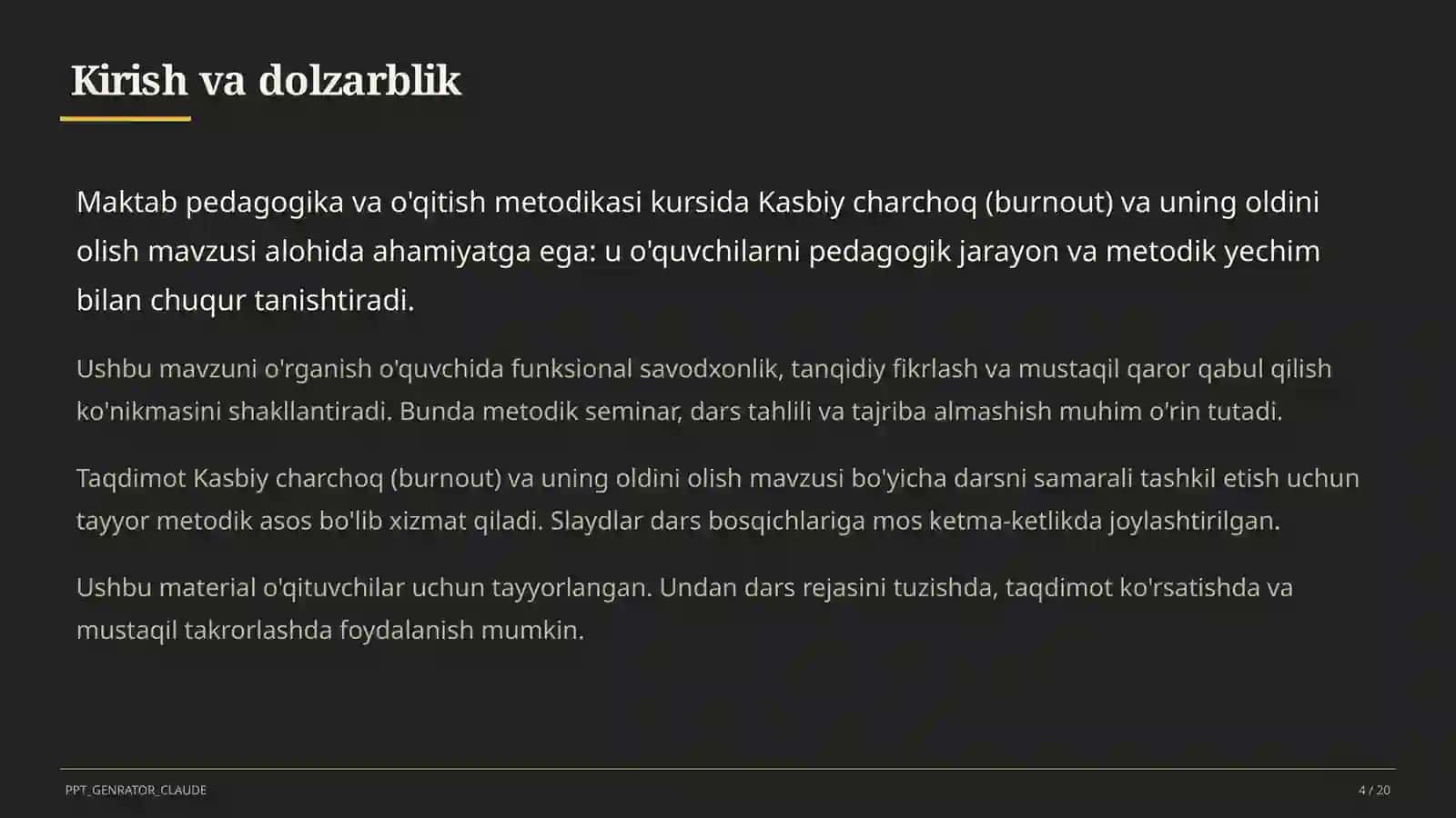 Kasbiy charchoq va uning oldini olish 4