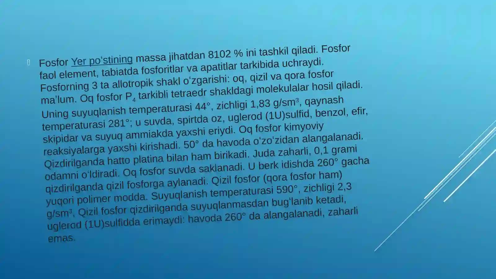 Fosfor(yunoncha:phosphoros) 4