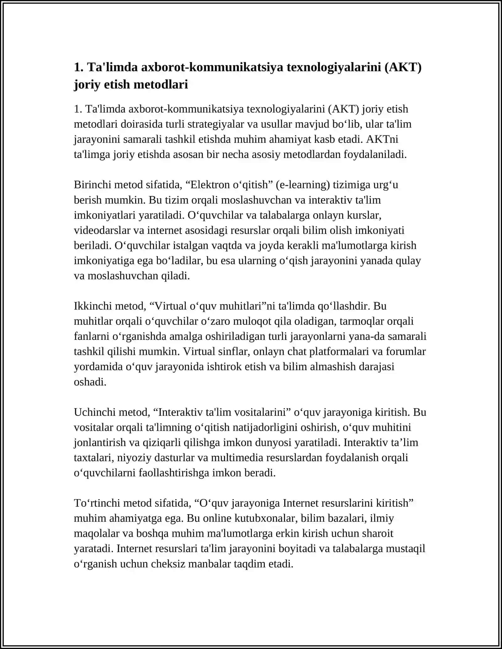 TA'LIMDA AXBOROT TEXNOLOGIYALARINI QO'LLASH 4