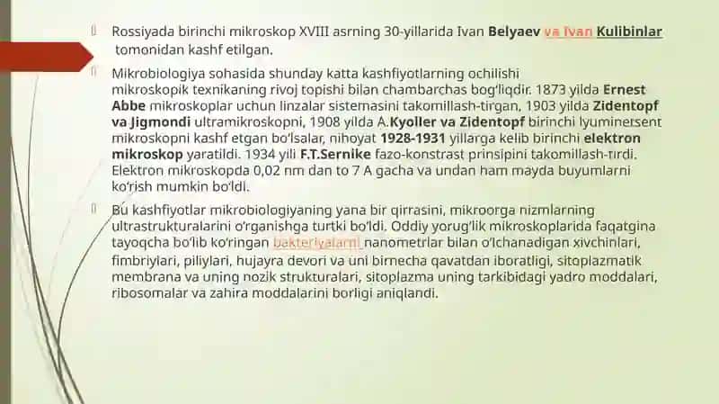 Mikroskop. Mikroskop bilan ishlash qoidasi vaqtinchalik preperat tayyorlash 4