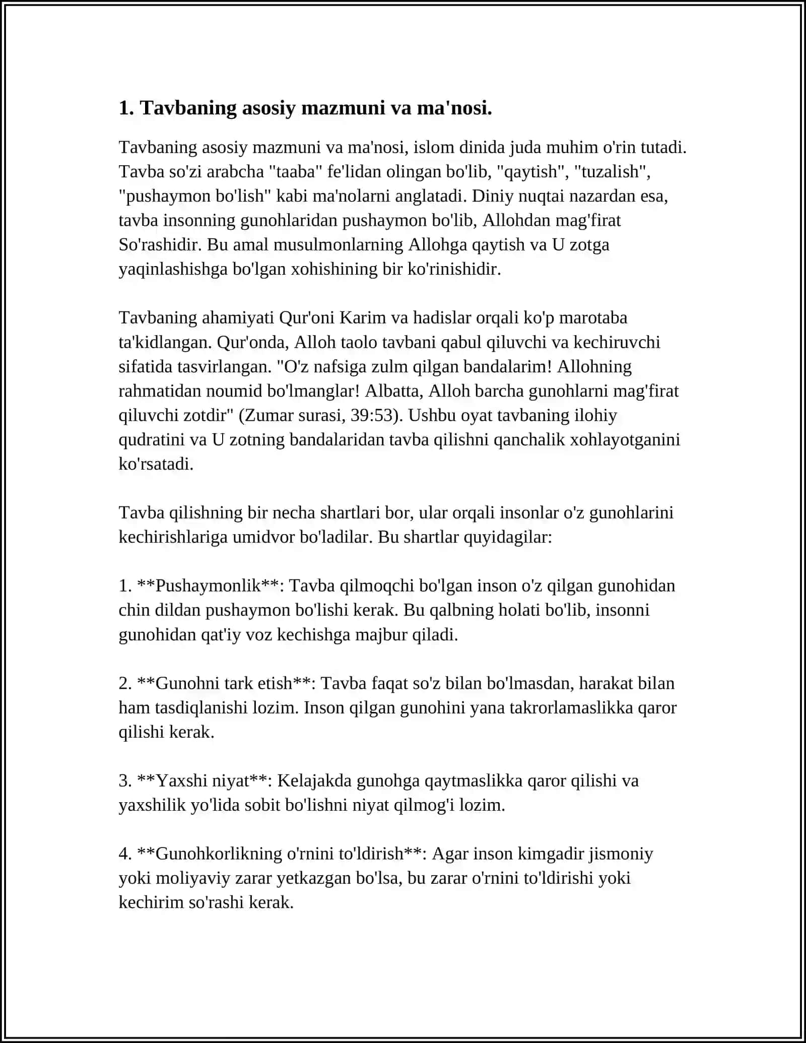 G’AZZOLIYNING “TAVBA”ASARI ASOSIDA DIN VA AXLOQ 4