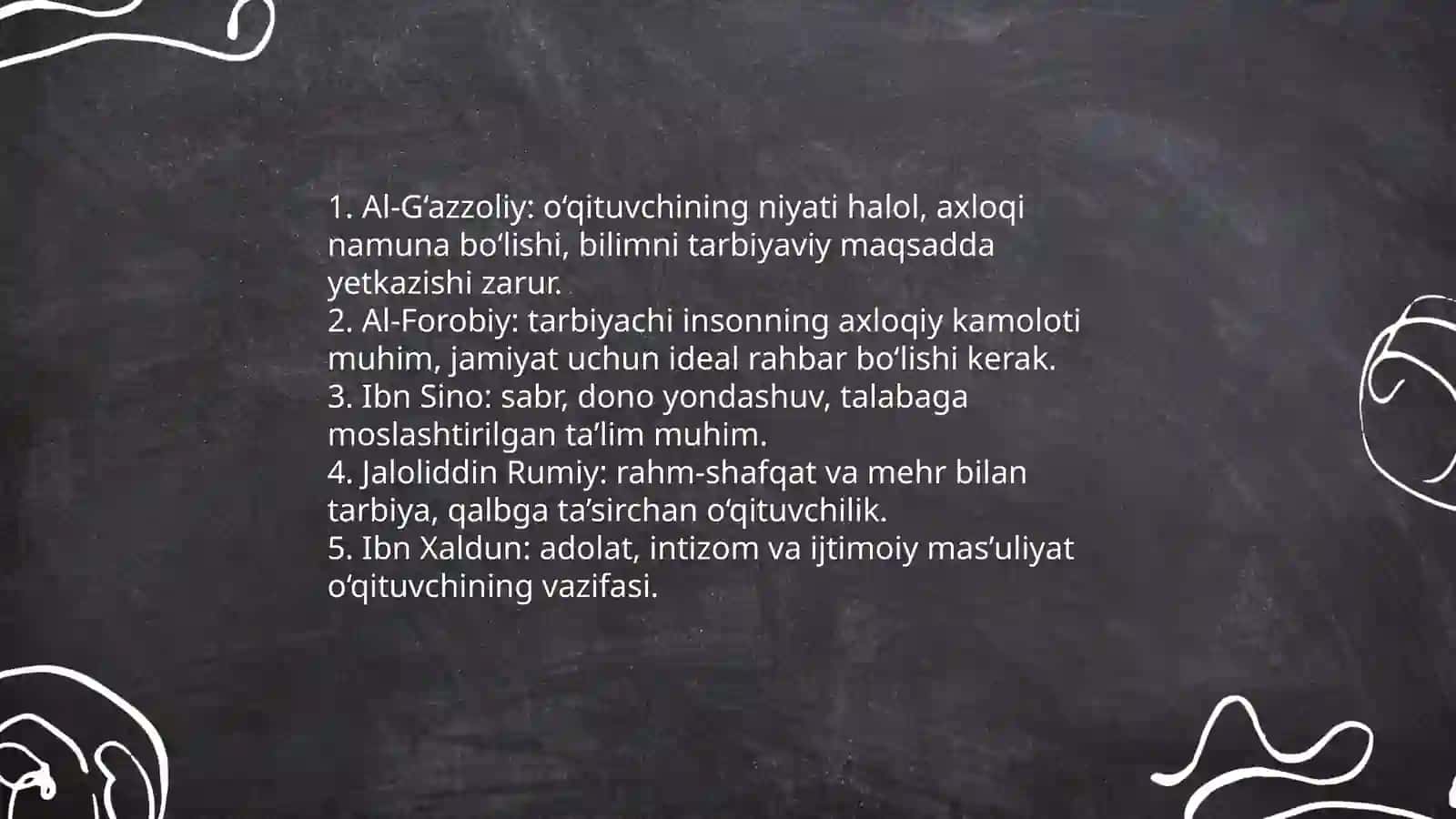 Sharq mamlakati allomalarining o'qituvchilik kasbiga oid ilk qarashlari 4