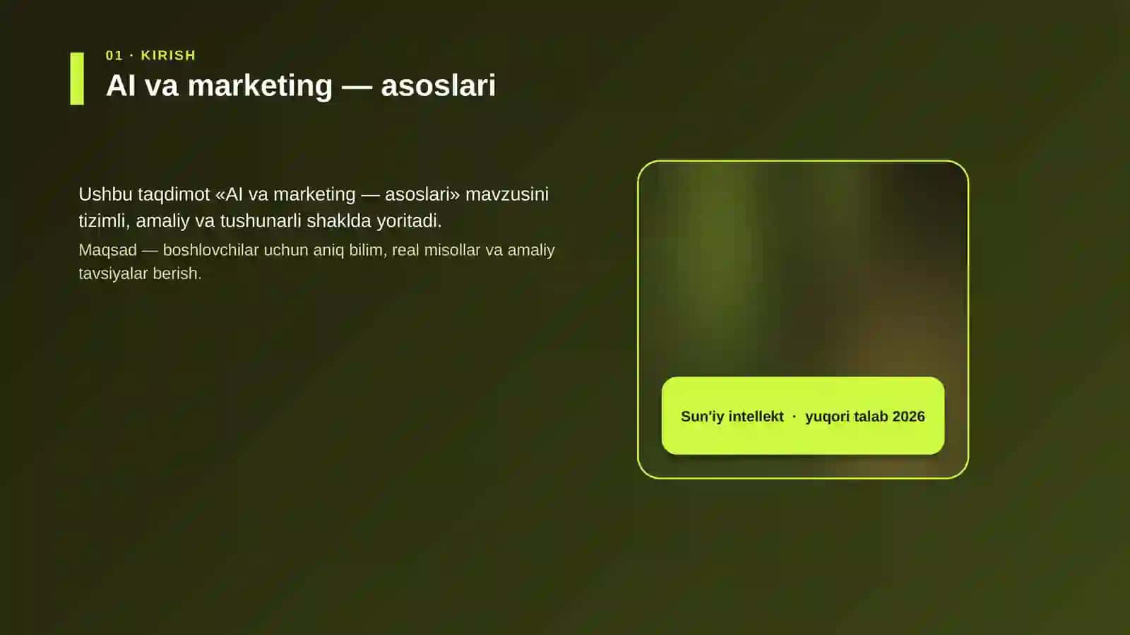 AI va marketing — asoslari 4