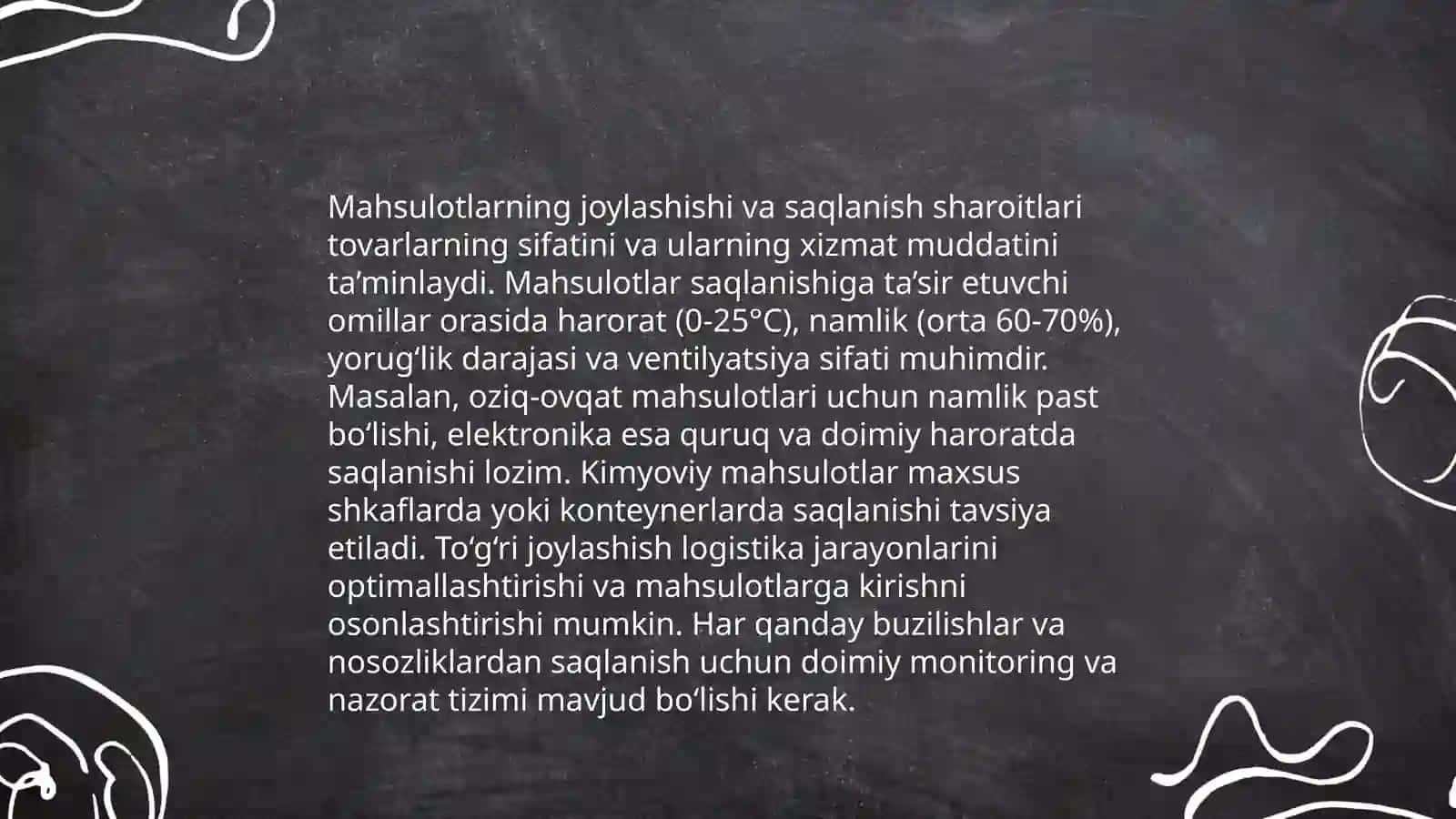 Tayyorlangan mahsulotlarni realizatsiya qilishga qoʻyiladigan sanitariya talablar 4