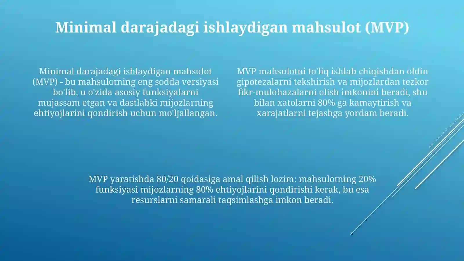 Lean Startap: Asosiy tushunchalar va jarayonlar 4